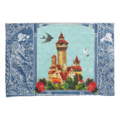 Vintages Retro mit Spitzen und Blume auftragen Kissenbezug (Vorderseite-Rechts)