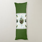 Vintages Retro mit Spitzen und Blume auftragen Seitenschläferkissen (Rückseite (Vertikal))