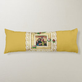 Vintages Retro mit Spitzen und Blume auftragen Seitenschläferkissen