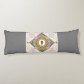 Vintages Retro mit Spitzen und Blume auftragen Seitenschläferkissen (Rückseite)