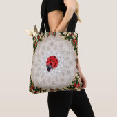 Vintages Retro mit Spitzen und Blume auftragen Tasche (Von Nahem)