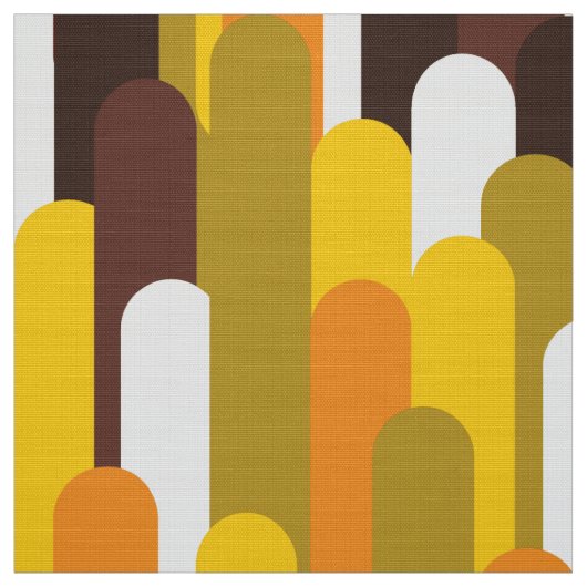 Vintages Retro-Mod-Farbschema2 Stoff (Muster)