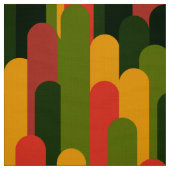Vintages Retro-Mod-Farbschema2 Stoff (Muster)