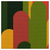 Vintages Retro-Mod-Farbschema2 Stoff (Nahaufnahme)