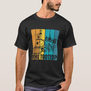 Vintages Retro-Modellbahnmodell Eisenbahnzug, der  T-Shirt