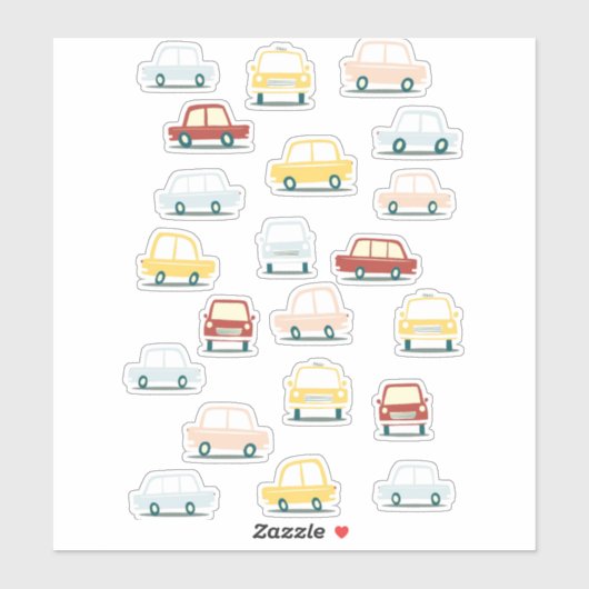 Vintages Retro-Motorfahrzeug Aufkleber (Blatt)