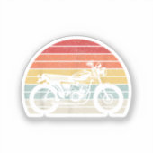 Vintages Retro-Motorrad Aufkleber (Vorderseite)