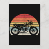 Vintages Retro-Motorrad Begleitkarte (Rückseite)