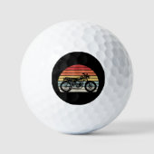 Vintages Retro-Motorrad Golfball (Vorderseite)