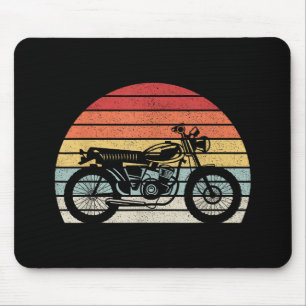 Vintages Retro-Motorrad Mousepad