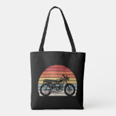 Vintages Retro-Motorrad Tasche (Rückseite)