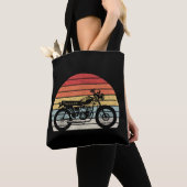 Vintages Retro-Motorrad Tasche (Von Nahem)