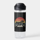 Vintages Retro-Motorrad Trinkflasche (Rückseite)