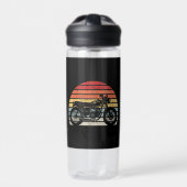 Vintages Retro-Motorrad Trinkflasche (Vorderseite)
