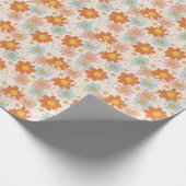 Vintages Retro-Muster Geschenkpapier (Ecke)