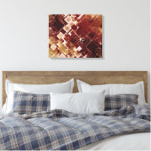 Vintages Retro-Muster Wandgemälde Leinwanddruck (Insitu (Schlafzimmer))