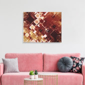 Vintages Retro-Muster Wandgemälde Leinwanddruck (Insitu (Wohnzimmer))