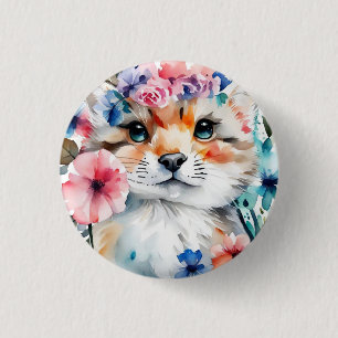 Vintages Retro-niedliches Design für Kinder Button