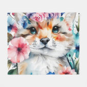 Vintages Retro-niedliches Design für Kinder Fleecedecke (Vorderseite (Horizontal))