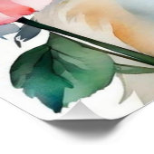 Vintages Retro-niedliches Design für Kinder Poster (Ecke)