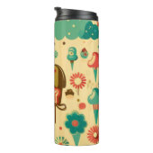 Vintages Retro-niedliches Design für Kinder Thermosbecher (Nach rechts gedreht)