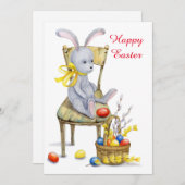 Vintages Retro Ostersonnenhaus Feiertagskarte (Vorne/Hinten)