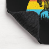 Vintages Retro-Pferd im Wald - Pferderücken Ridi Mousepad (Ecke)