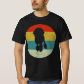 Vintages Retro-Poddle T-Shirt (Vorderseite)