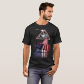 Vintages Retro-Prisma US-Flaggenjak T-Shirt (Vorne ganz)