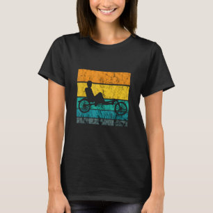 Vintages Retro-Radfahrer-Liegerad T-Shirt