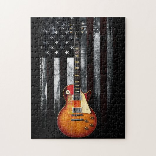 Vintages Retro Rock American Flag Puzzle (Vertikal)