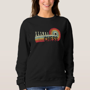 Vintages Retro-Schach für Schachspieler Sweatshirt