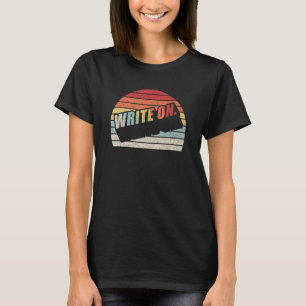 Vintages Retro-Schreiben zum Schreiben für Writer  T-Shirt
