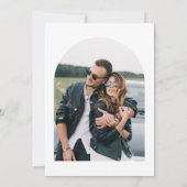 Vintages Retro-Script-Brautparty Einladung (Rückseite)