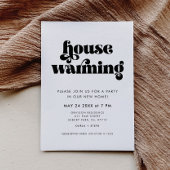 Vintages Retro Script Housewarming-Party Einladung