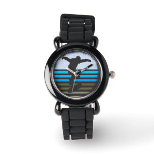 Vintages Retro-Skateboard Armbanduhr