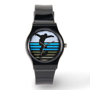 Vintages Retro-Skateboard Armbanduhr