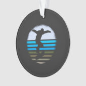 Vintages Retro-Skateboard Ornament (Vorderseite)