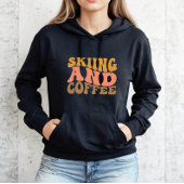 Vintages Retro Skifahren und Kaffee Sweatshirt