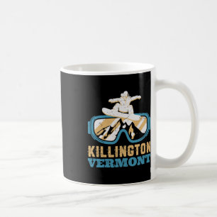 Vintages Retro-Skifahren und Snowboarden Vermont S Kaffeetasse