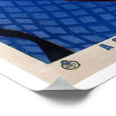 Vintages Retro-Skigebiet Italien Poster (Ecke)