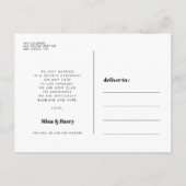 Vintages Retro-Skript Wir entwickelten Foto Postkarte (Rückseite)