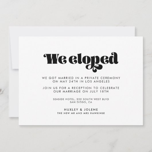 Vintages Retro-Skript Wir haben Ankündigung (Vorderseite)