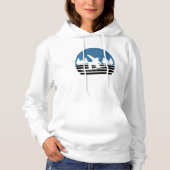 Vintages Retro-Snowboarden Hoodie (Vorderseite)