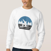 Vintages Retro-Snowboarden Sweatshirt (Vorderseite)