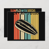 Vintages Retro-Sonnenblumensaat (Vorne/Hinten)