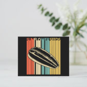 Vintages Retro-Sonnenblumensaat Dankeskarte (Stehend Vorderseite)