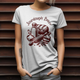 Vintages Retro-Sourdough-Bäckerei T-Shirt