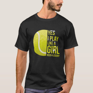 Vintages Retro Sprichwort Tennis T-Shirt