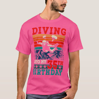 Vintages Retro-Tauchen in mein 35. Geburtstag Skyd T-Shirt